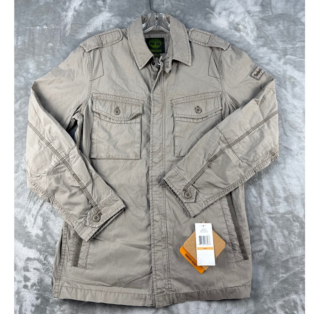 Timberland Ranger Jacket Mens Small 58IM139250 Dusty Khaki Utility NEW